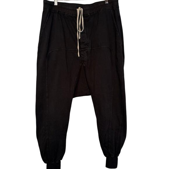 Rick Owens DRKSHDW SS22 Prisoner Drawstring Pants sz L black drop